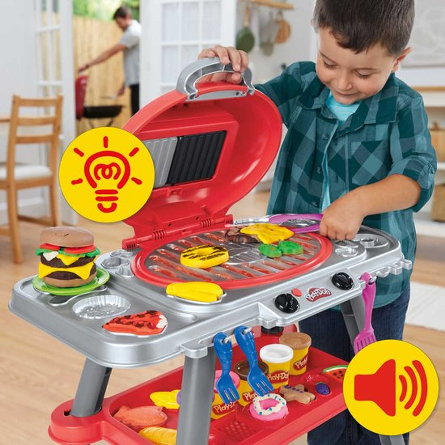 Play-Doh Glowing Grill Playset - photo 6