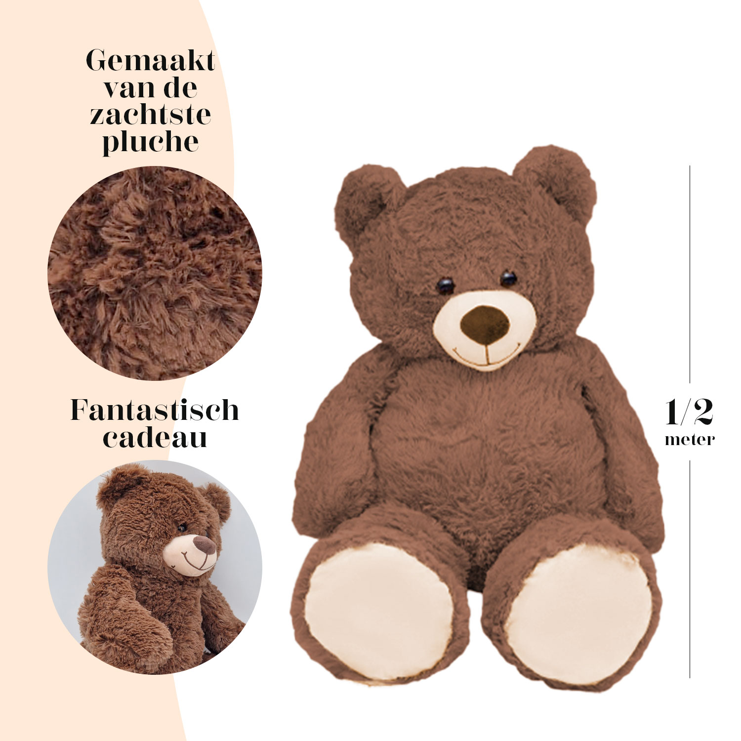 YellowPack XL Teddy Bear - Brown - 50 cm - photo 5