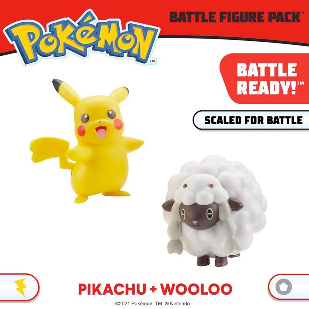 Pokémon Battle Figures - Pikachu & Wooloo - photo 3