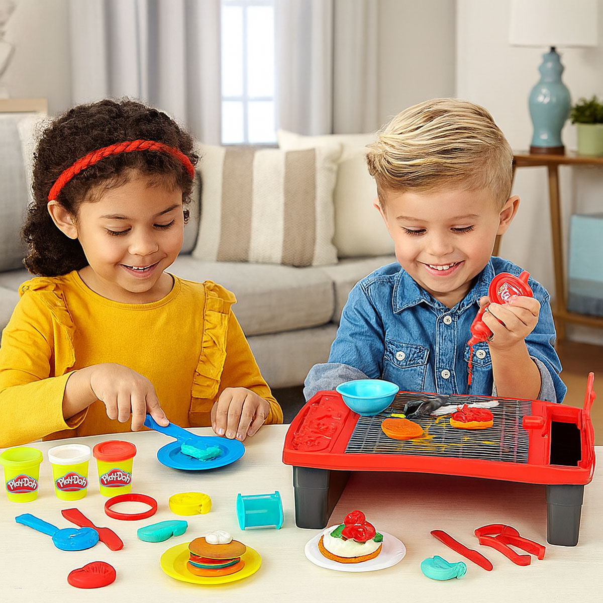 Play-Doh Kitchen Creations Big Grill Playset - 40 pcs - photo 2