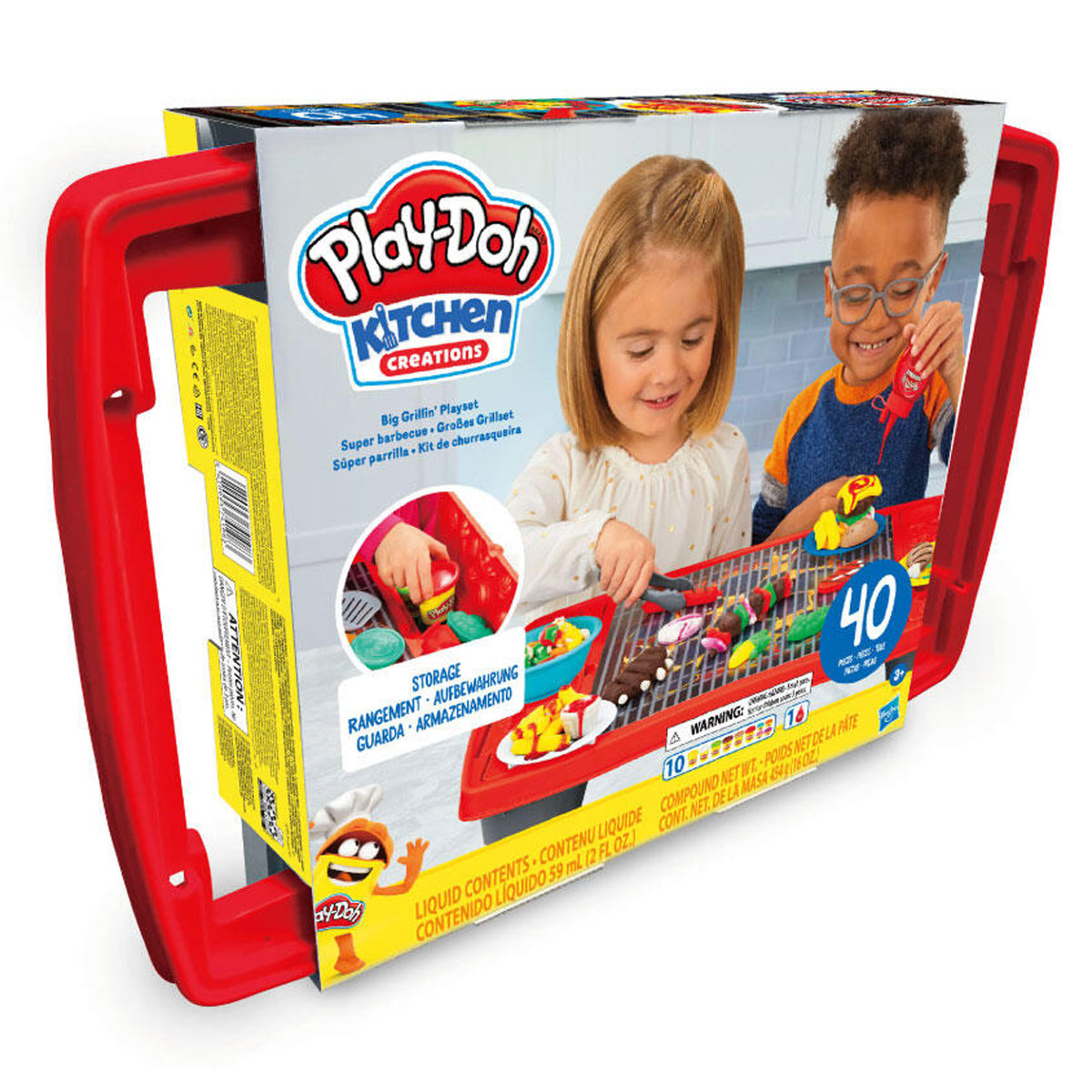 Play-Doh Kitchen Creations Big Grill Playset - 40 pcs - photo 4