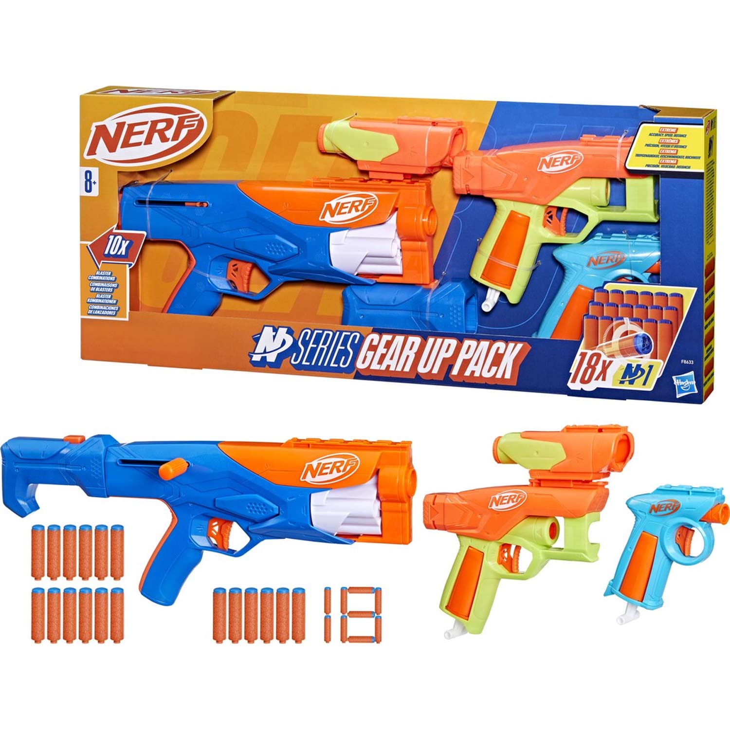 NERF N Series Gear Up Pack - 3 Blasters + 18 N1 Darts - photo 7