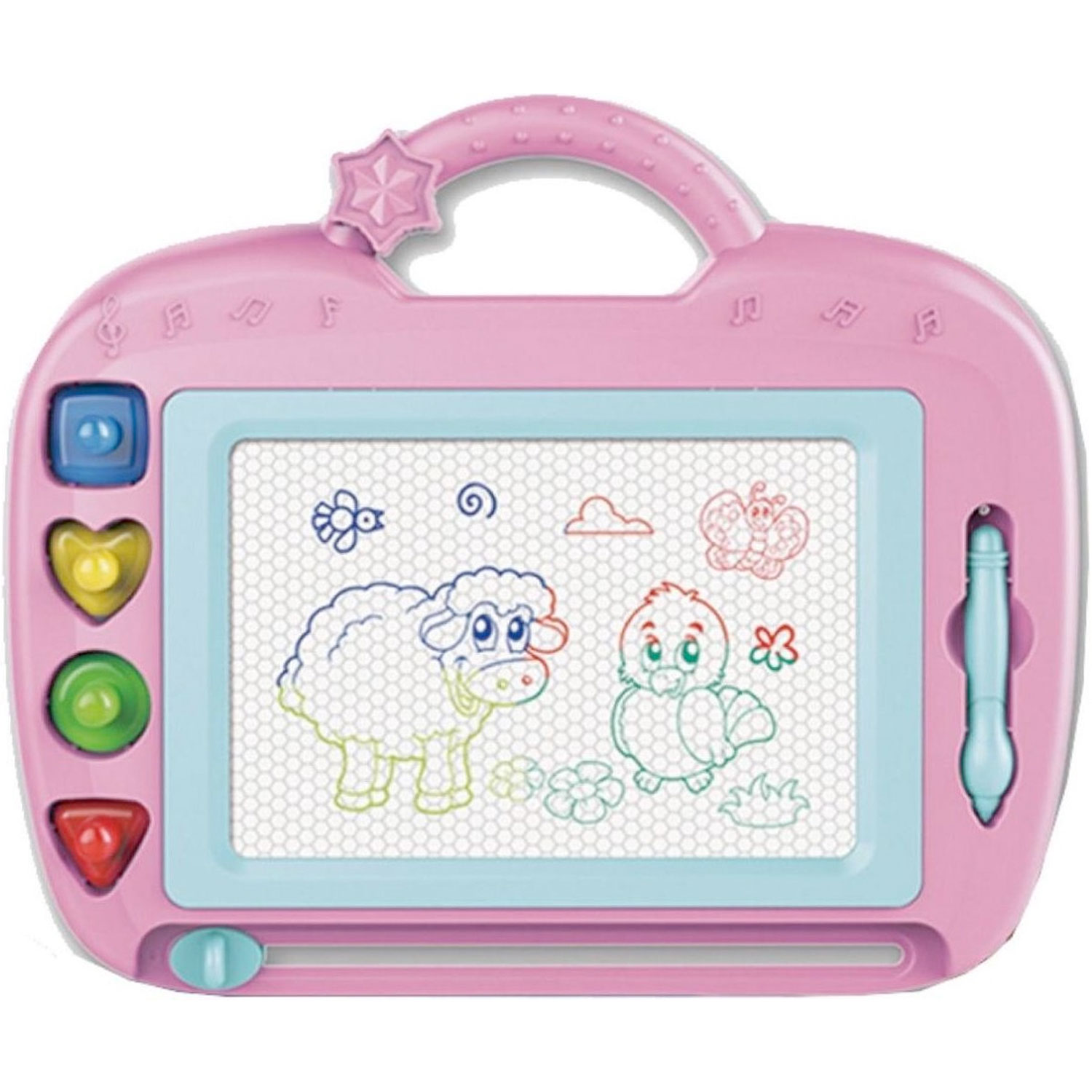 JollyCreative Magnetic Drawing Board - Pink