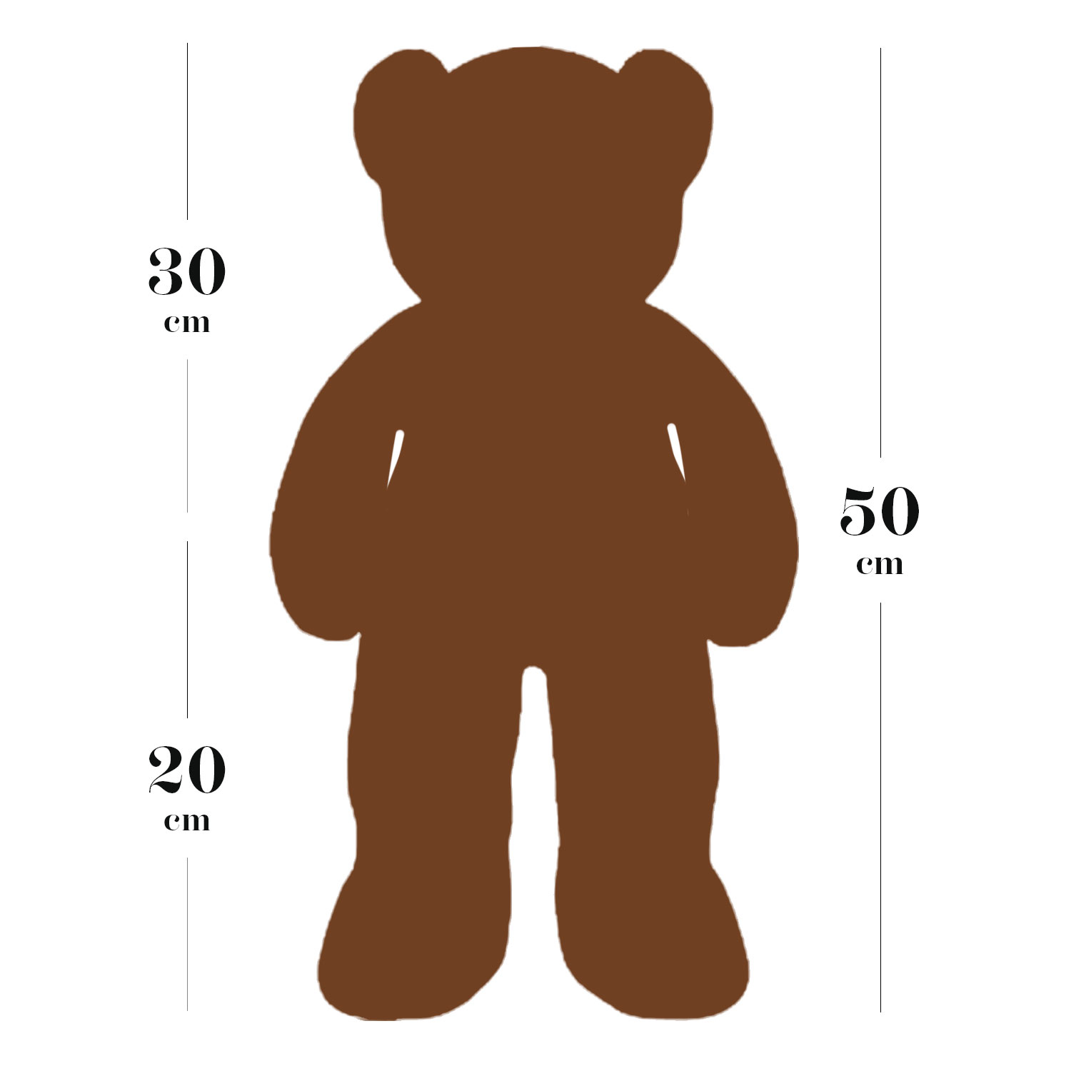 YellowPack XL Teddy Bear - Brown - 50 cm - photo 7