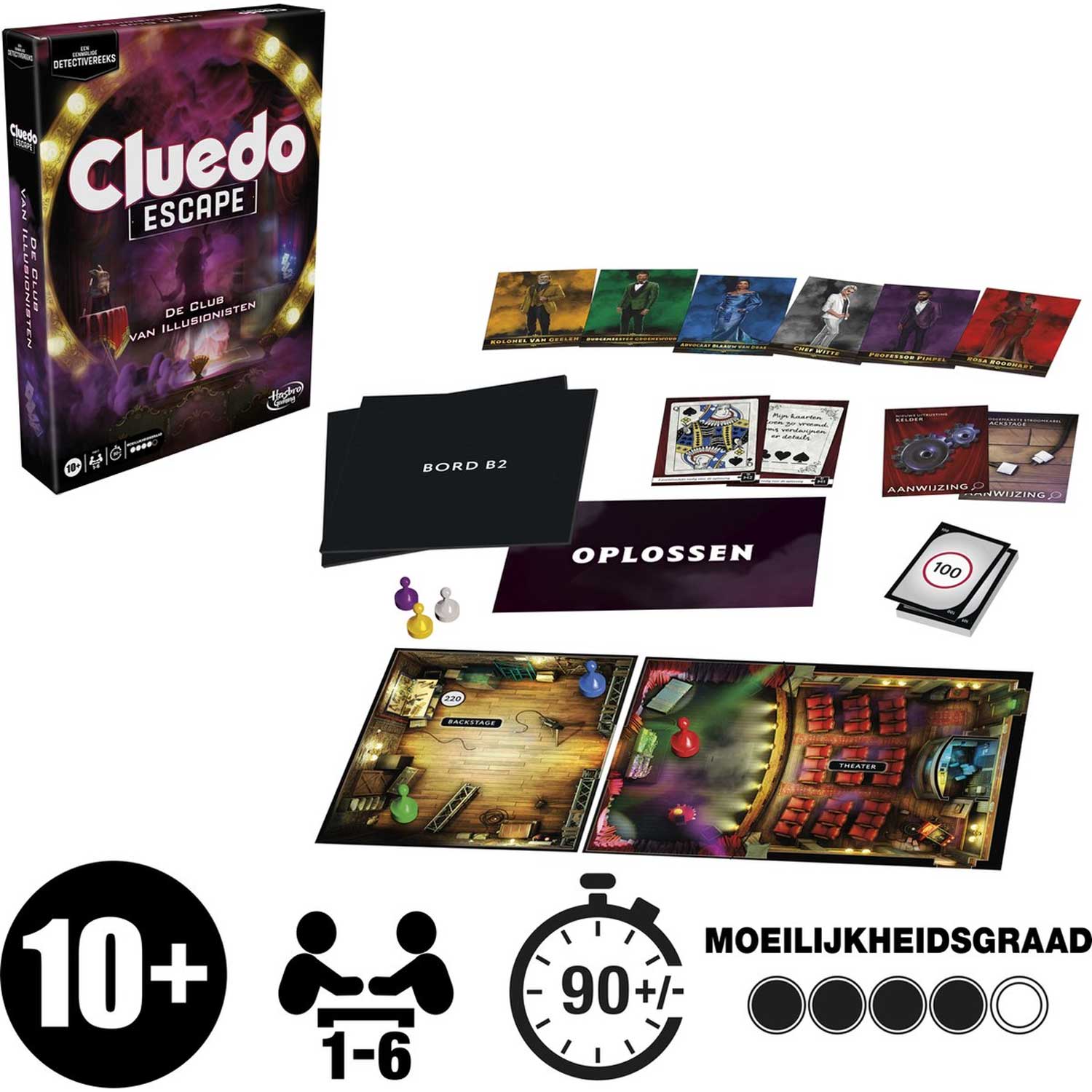 Cluedo Escape: The Illusionist's Club - Dutch Edition - photo 3