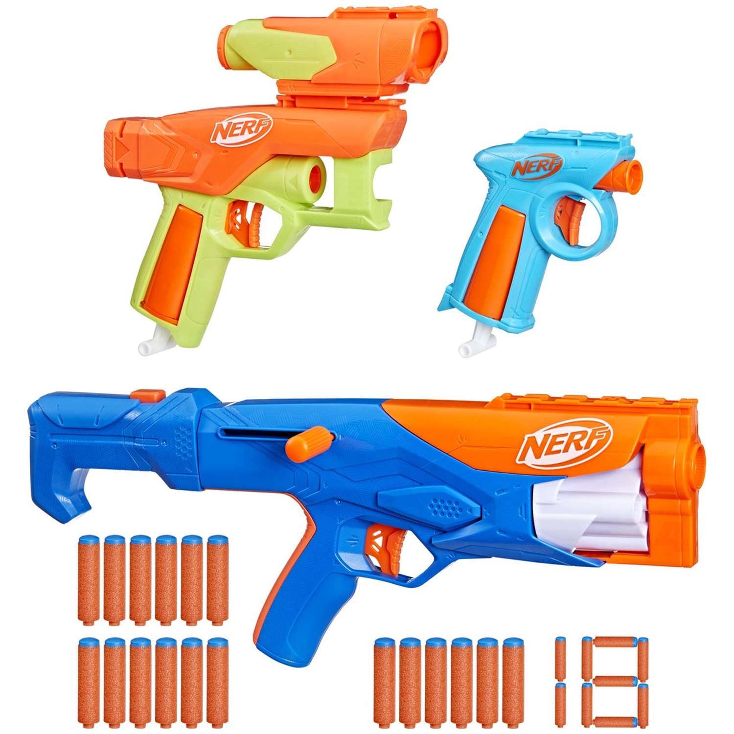 NERF N Series Gear Up Pack - 3 Blasters + 18 N1 Darts - photo 5